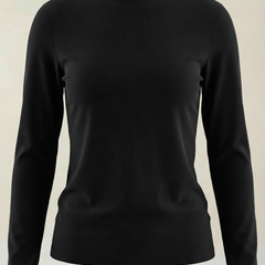 Constance | Top de Algodón de Cuello Alto