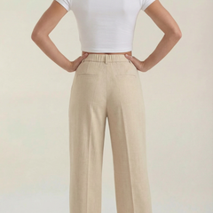 Courtney | Pantalón Plisado de Cintura Alta