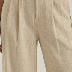 Courtney | Pantalón Plisado de Cintura Alta