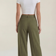 Courtney | Pantalón Plisado de Cintura Alta