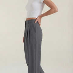Courtney | Pantalón Plisado de Cintura Alta