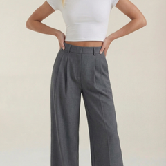 Courtney | Pantalón Plisado de Cintura Alta
