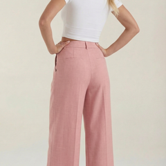 Courtney | Pantalón Plisado de Cintura Alta