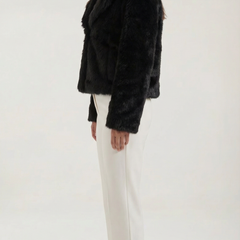 Debra | Chaqueta de Piel Sintética Negra