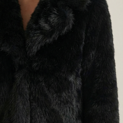 Debra | Chaqueta de Piel Sintética Negra