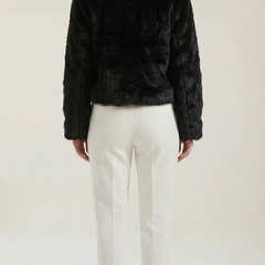 Debra | Chaqueta de Piel Sintética Negra