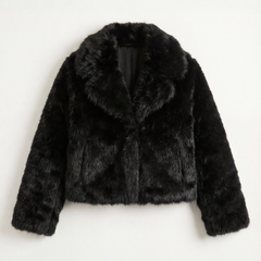 Debra | Chaqueta de Piel Sintética Negra