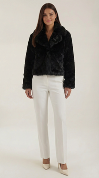 Debra | Chaqueta de piel sintética negra