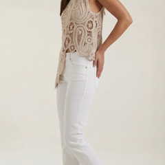 Delia | Blusa Asimétrica con Encaje