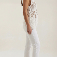 Delia | Blusa Asimétrica con Encaje