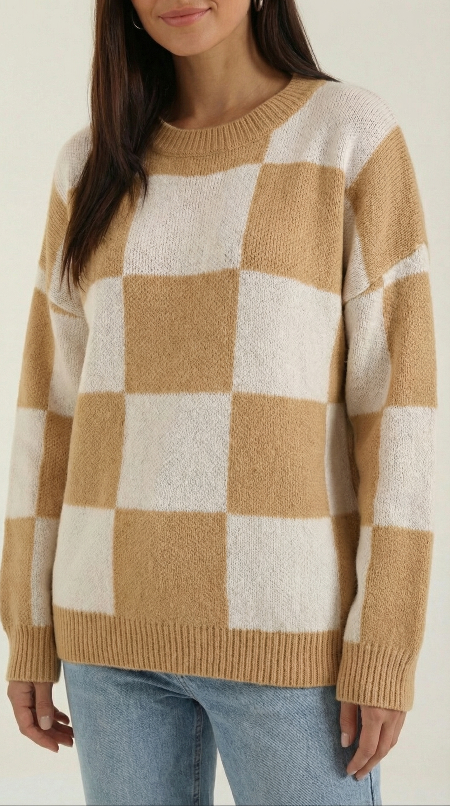 Emma | Suéter de Punto a Cuadros
