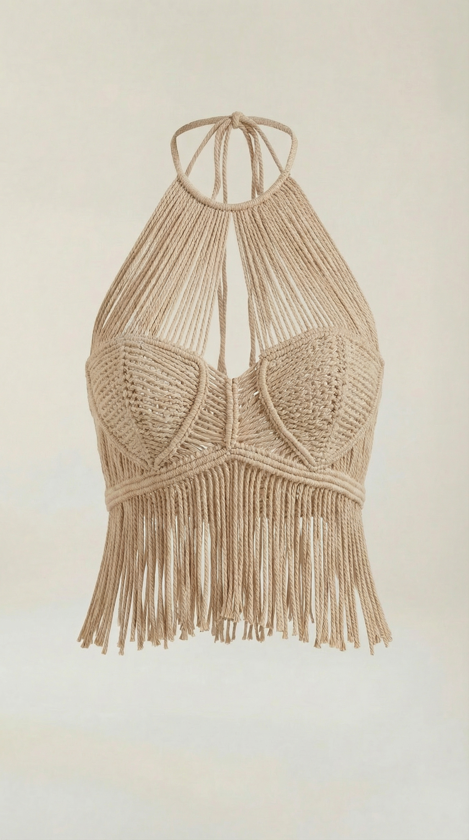 Francine | Top Halter de Macramé