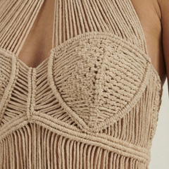 Francine | Top Halter de Macramé