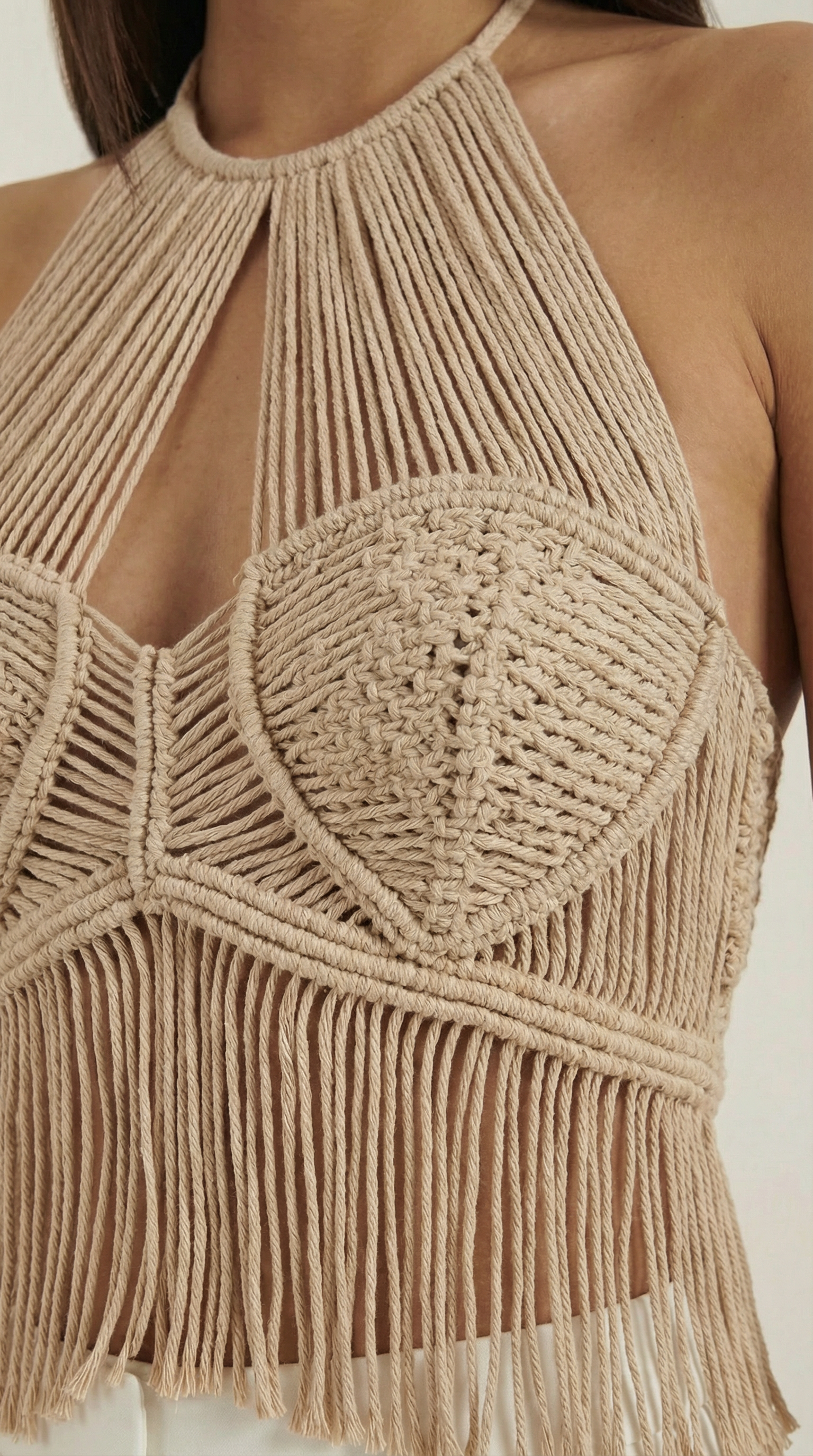 Francine | Top Halter de Macramé