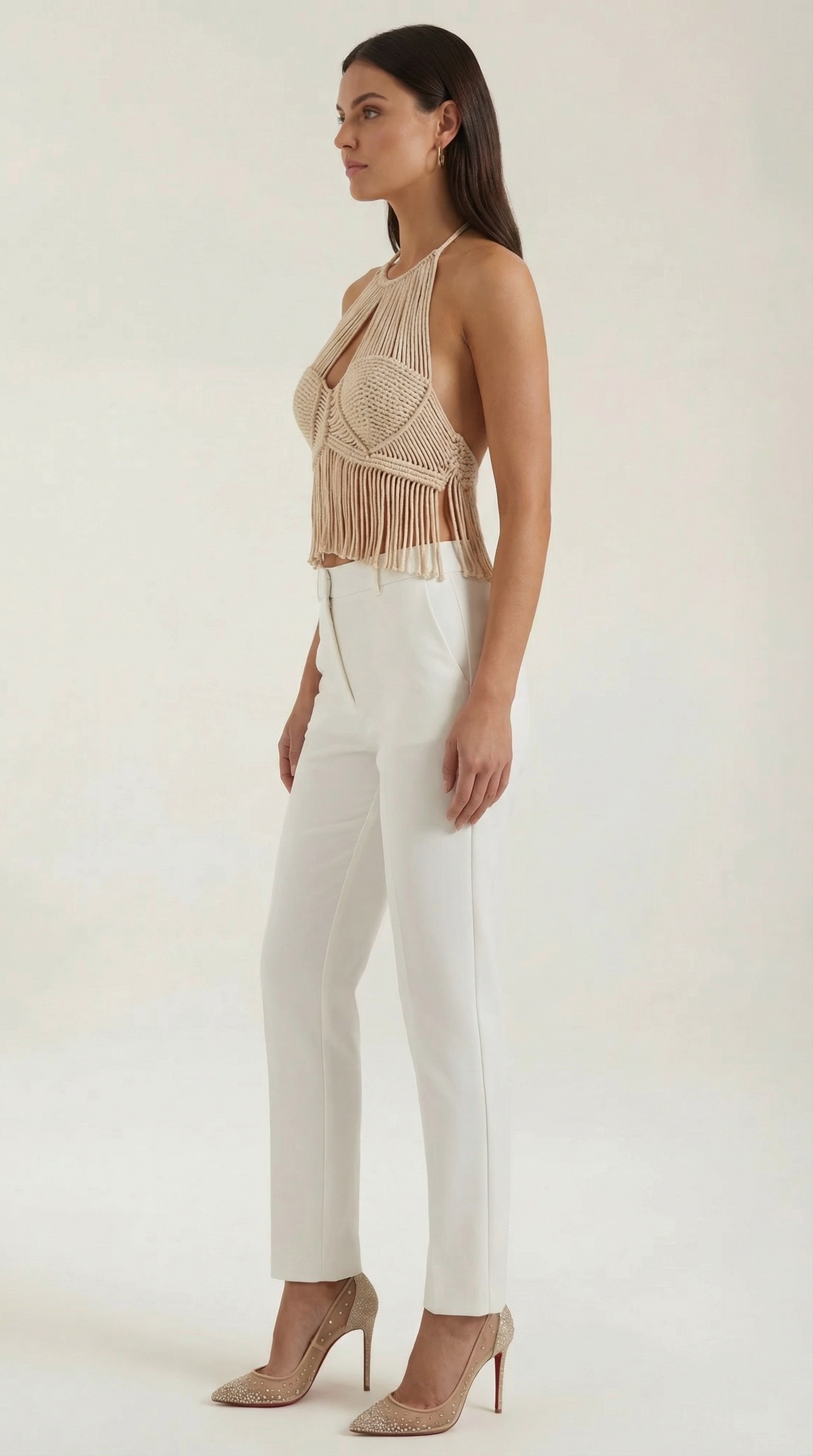 Francine | Top Halter de Macramé