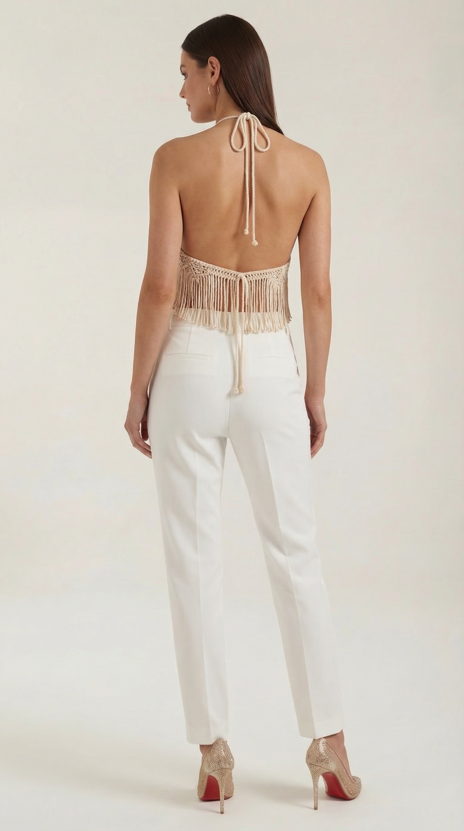 Francine | Top Halter de Macramé