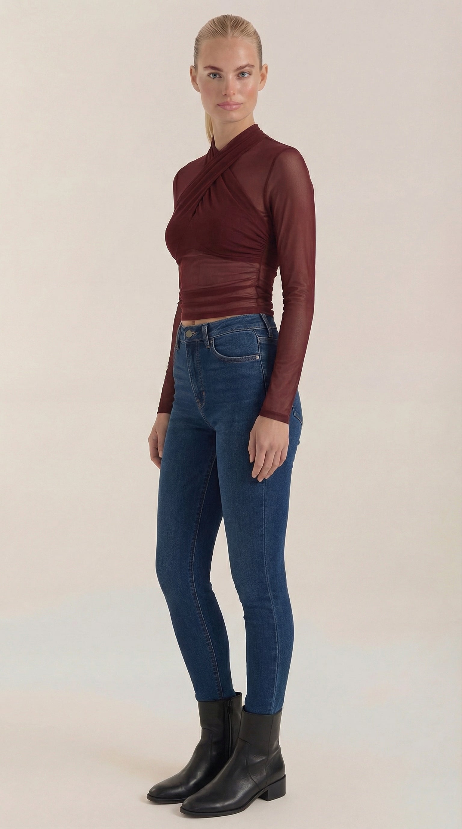 Georgia | Top de Malla Transparente
