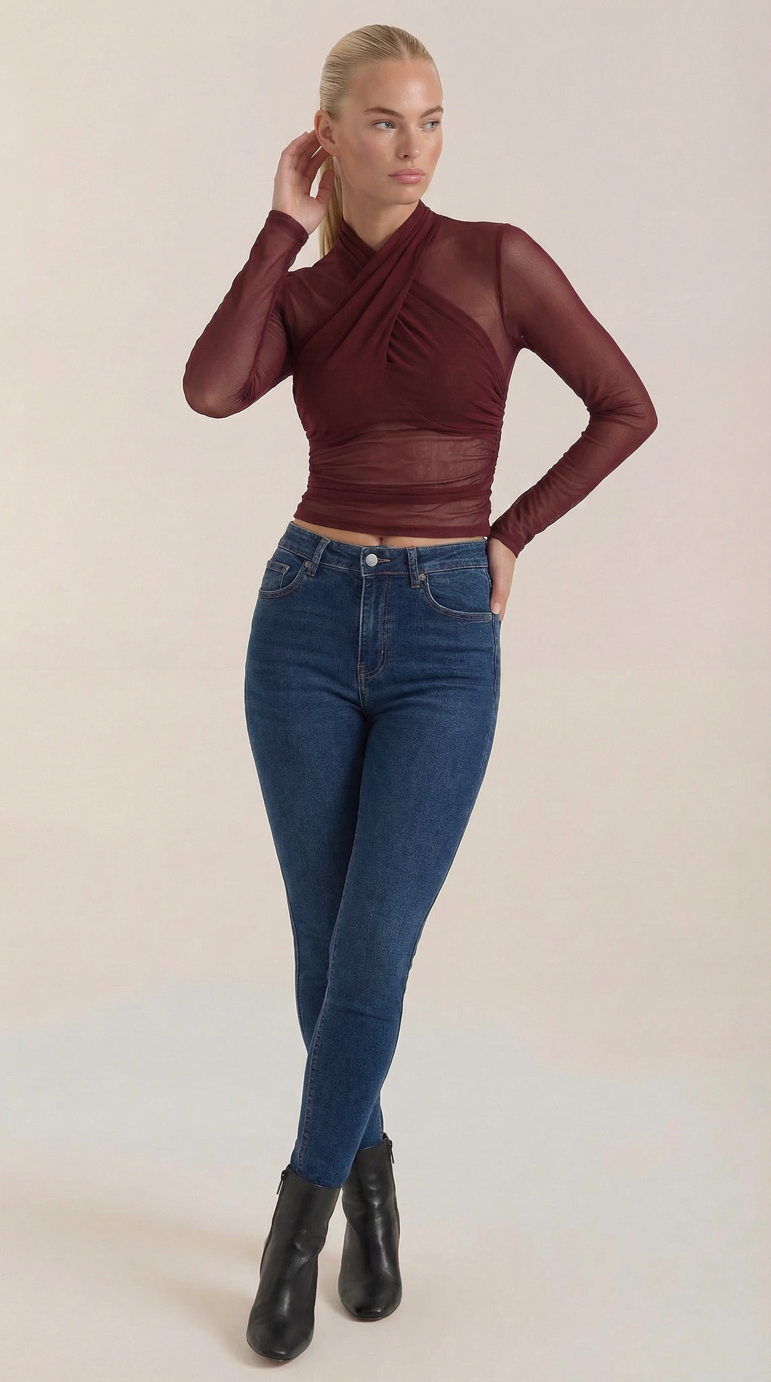 Georgia | Top de Malla Transparente