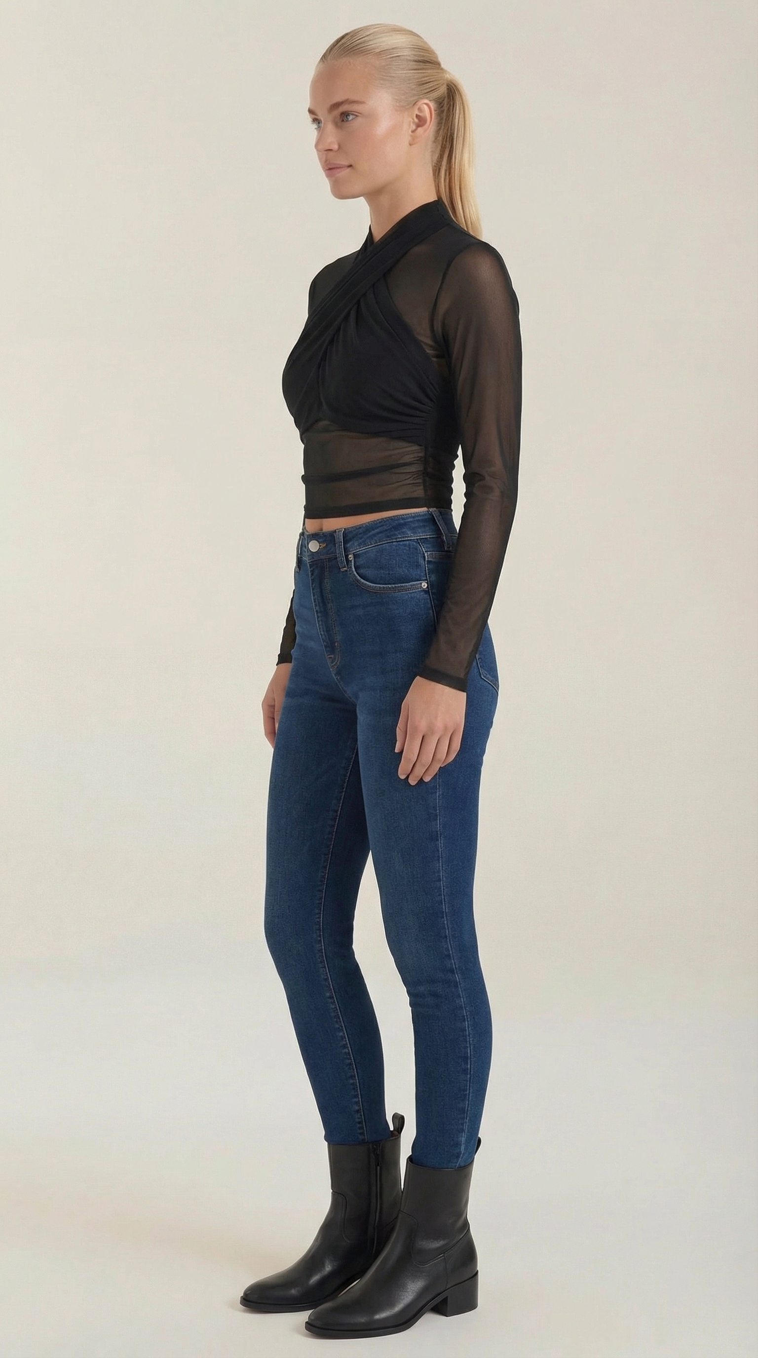 Georgia | Top de Malla Transparente