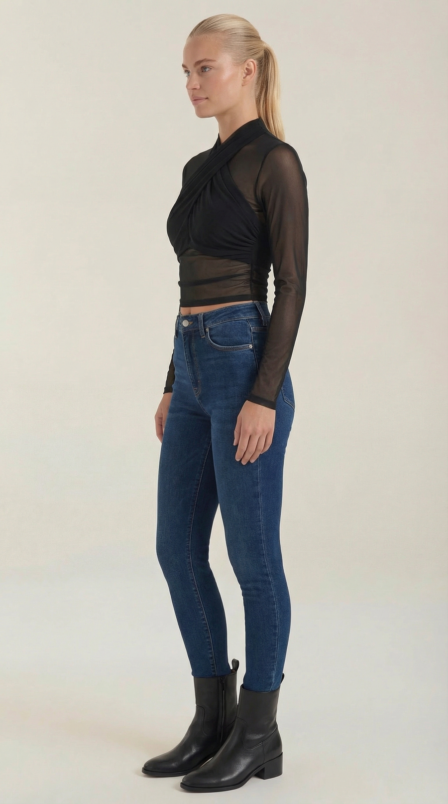 Georgia | Top de Malla Transparente