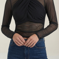 Georgia | Top de Malla Transparente
