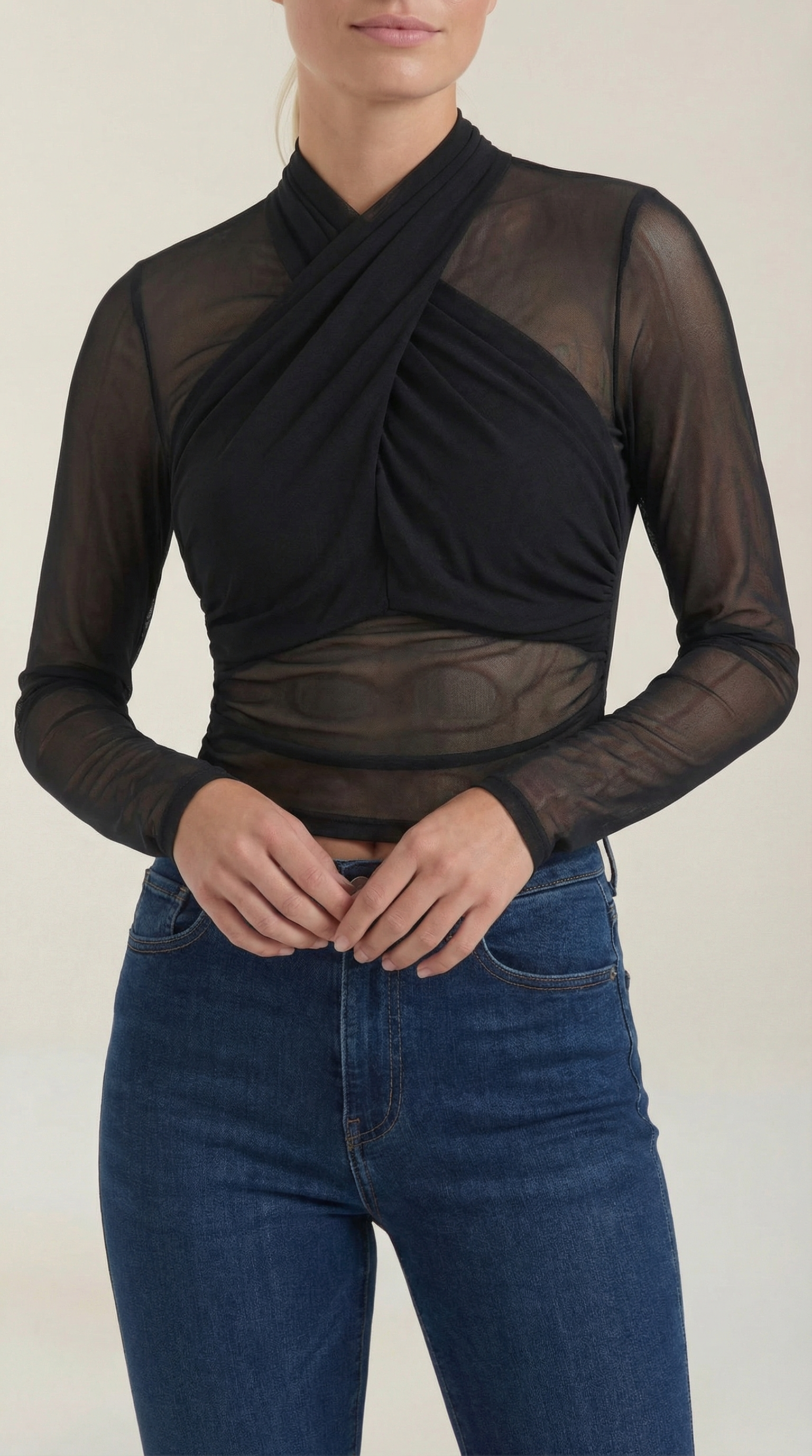 Georgia | Top de Malla Transparente