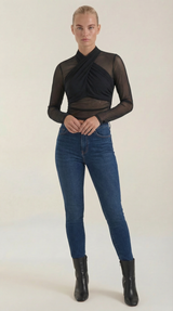 Georgia | Top de malla transparente