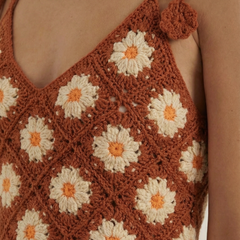Gretchen | Blusa de Ganchillo de Tirantes