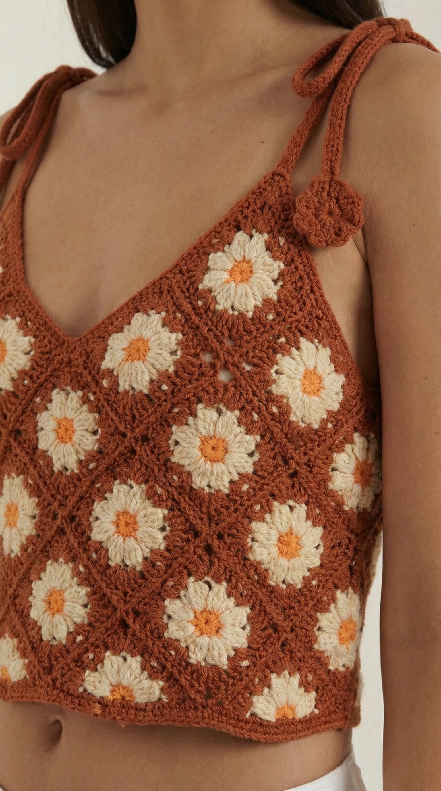 Gretchen | Blusa de Ganchillo de Tirantes