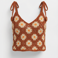 Gretchen | Blusa de Ganchillo de Tirantes