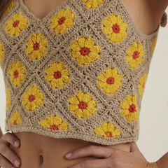 Gretchen | Blusa de Ganchillo de Tirantes