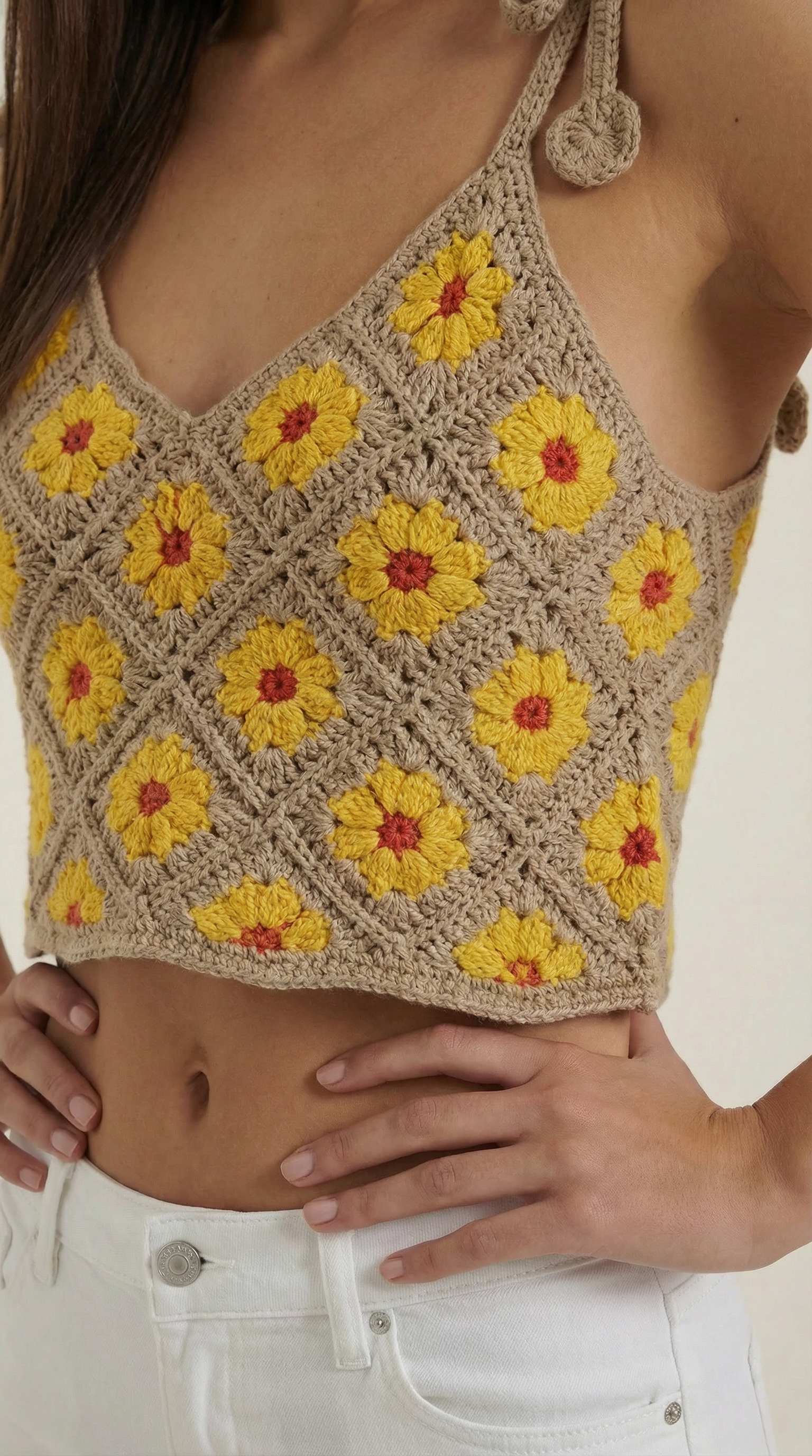 Gretchen | Blusa de Ganchillo de Tirantes