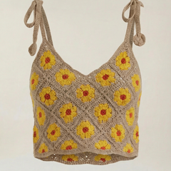 Gretchen | Blusa de Ganchillo de Tirantes