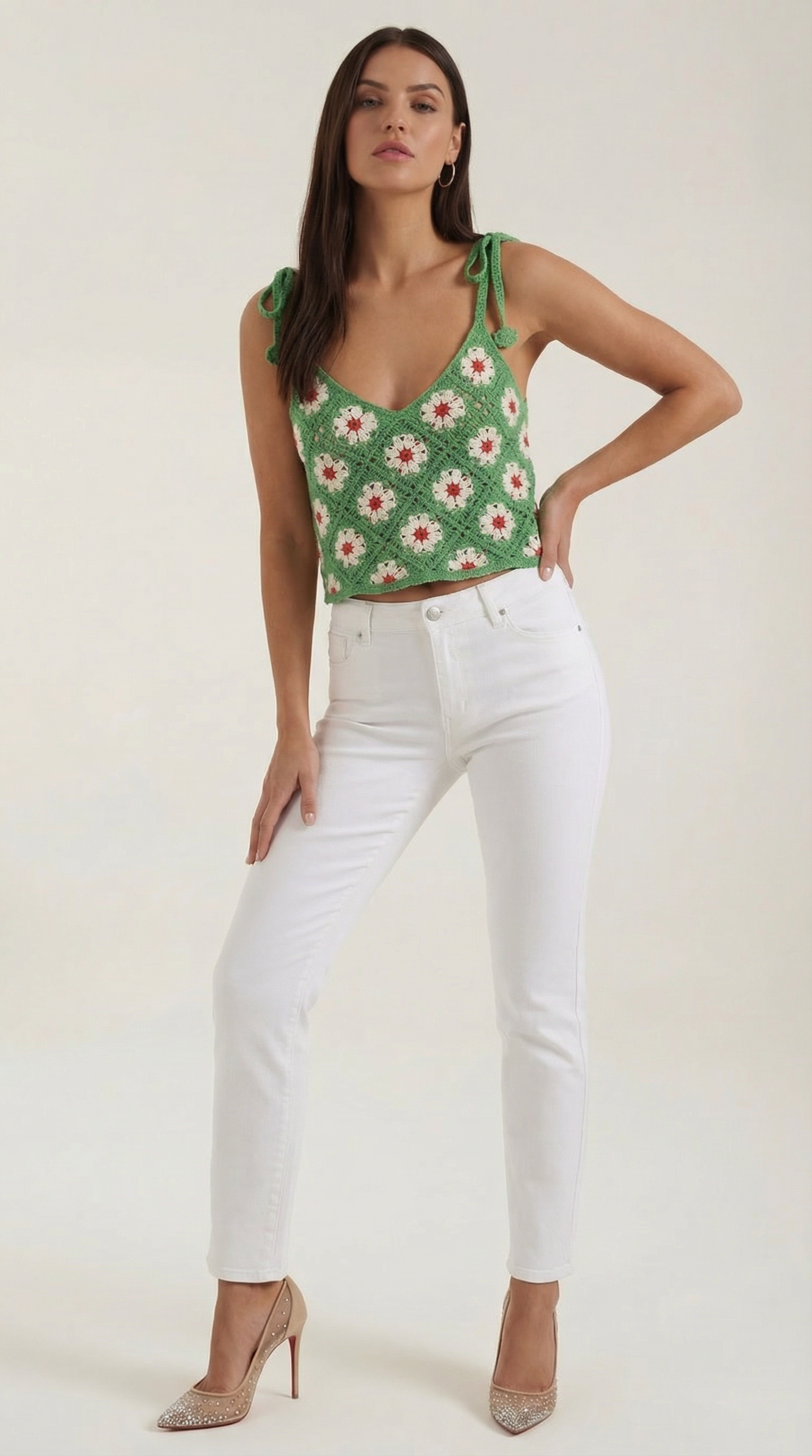 Gretchen | Blusa de Ganchillo de Tirantes