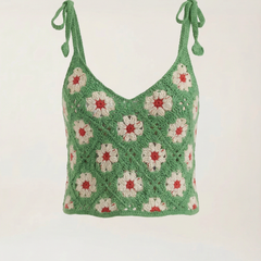 Gretchen | Blusa de Ganchillo de Tirantes