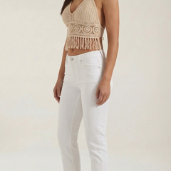 Harriet | Top Halter con Flecos