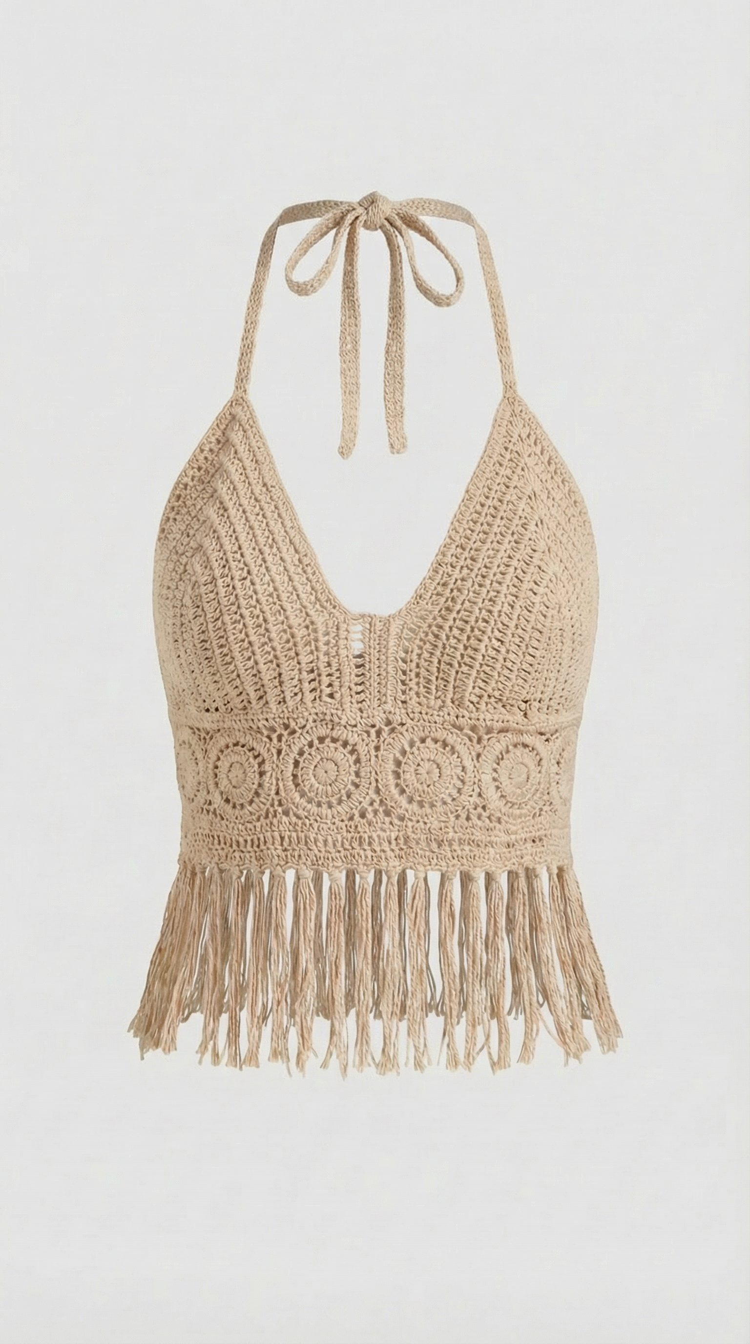 Harriet | Top Halter con Flecos