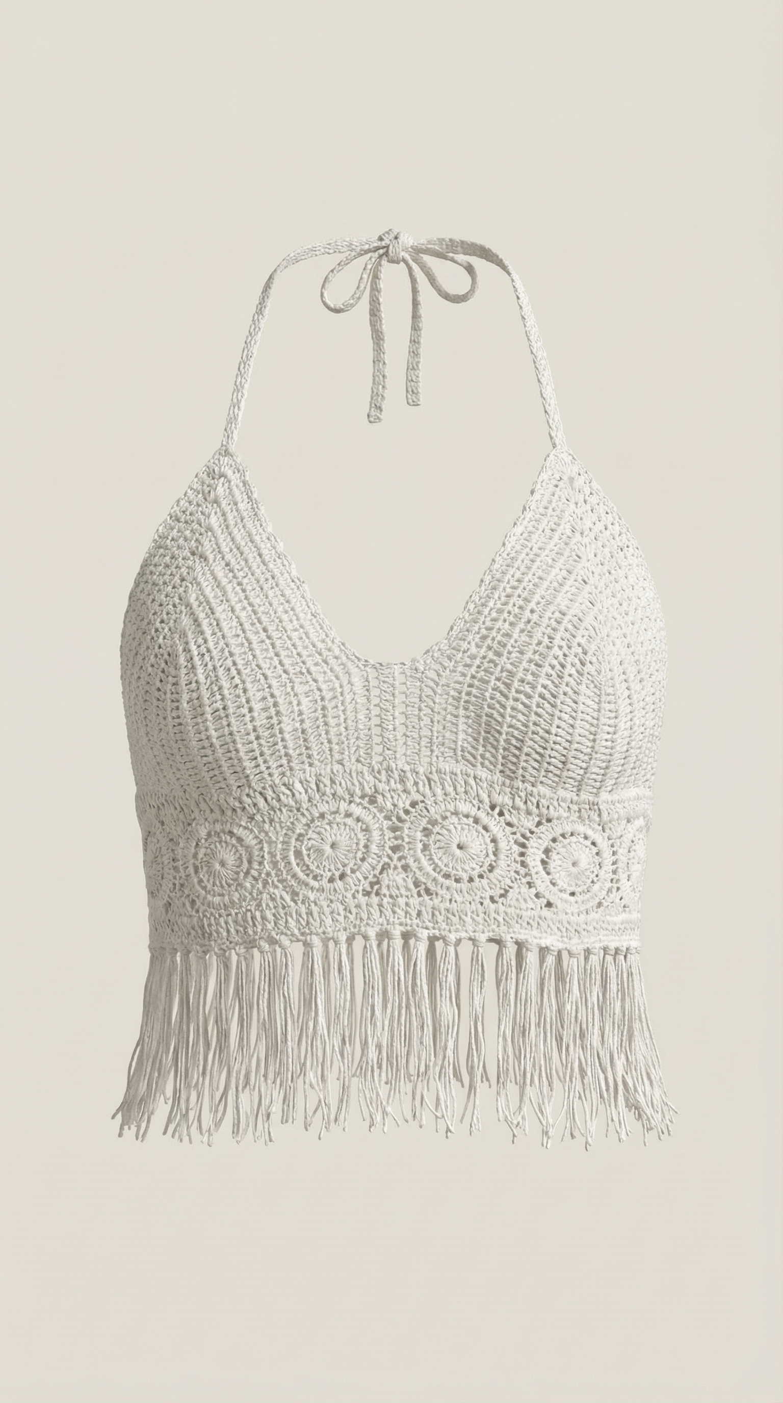 Harriet | Top Halter con Flecos