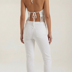 Harriet | Top Halter con Flecos