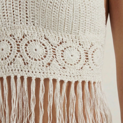 Harriet | Top Halter con Flecos