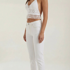 Harriet | Top Halter con Flecos