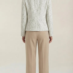 Heidi | Chaqueta de Tweed con Cuello a Contraste