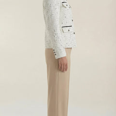 Heidi | Chaqueta de Tweed con Cuello a Contraste