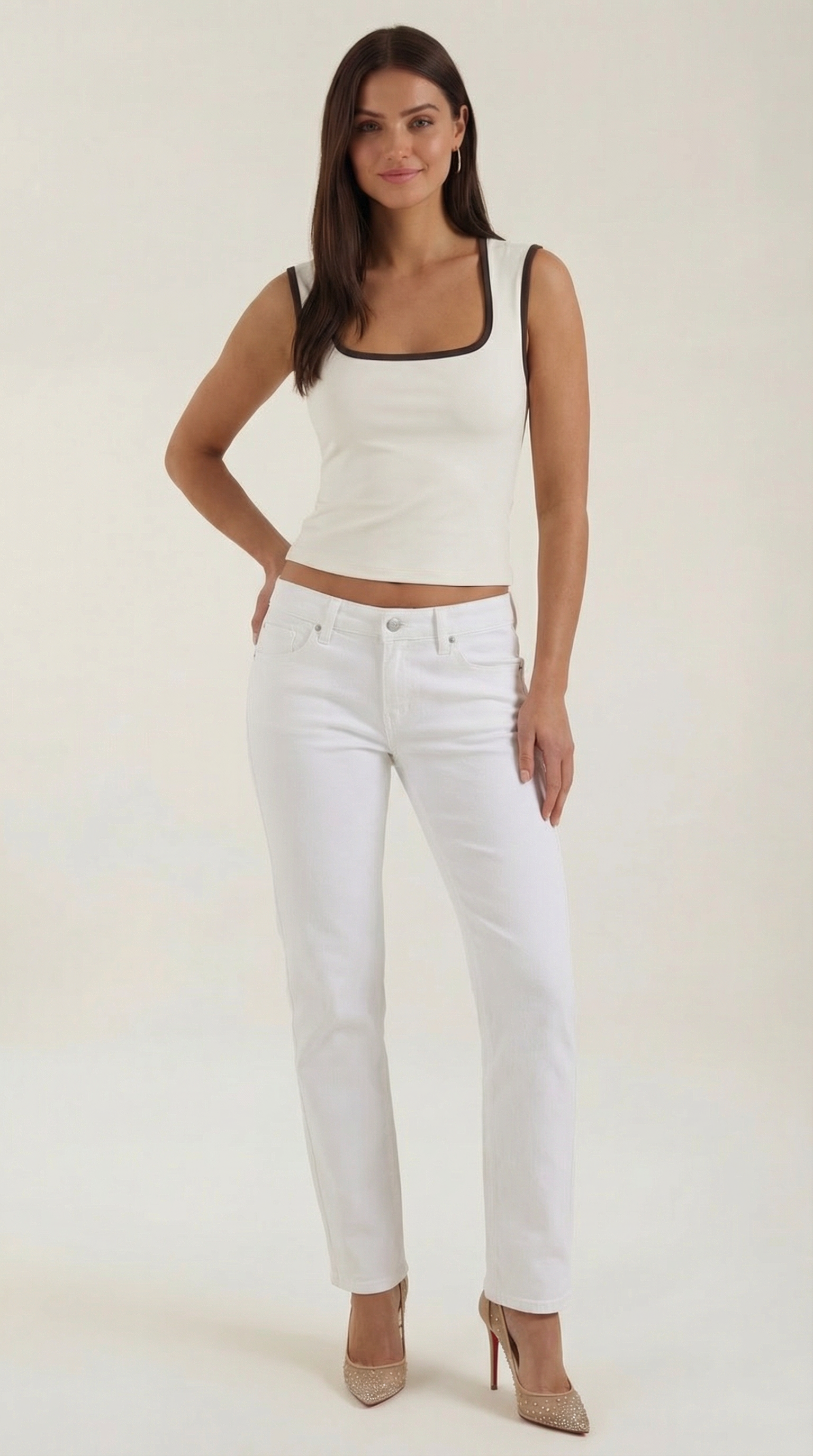 Hilary | Top con Escote Cuadrado