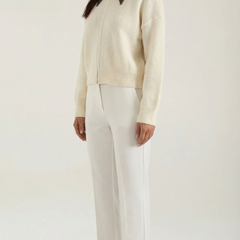 Irene | Chaqueta Corta de Punto con Cuello