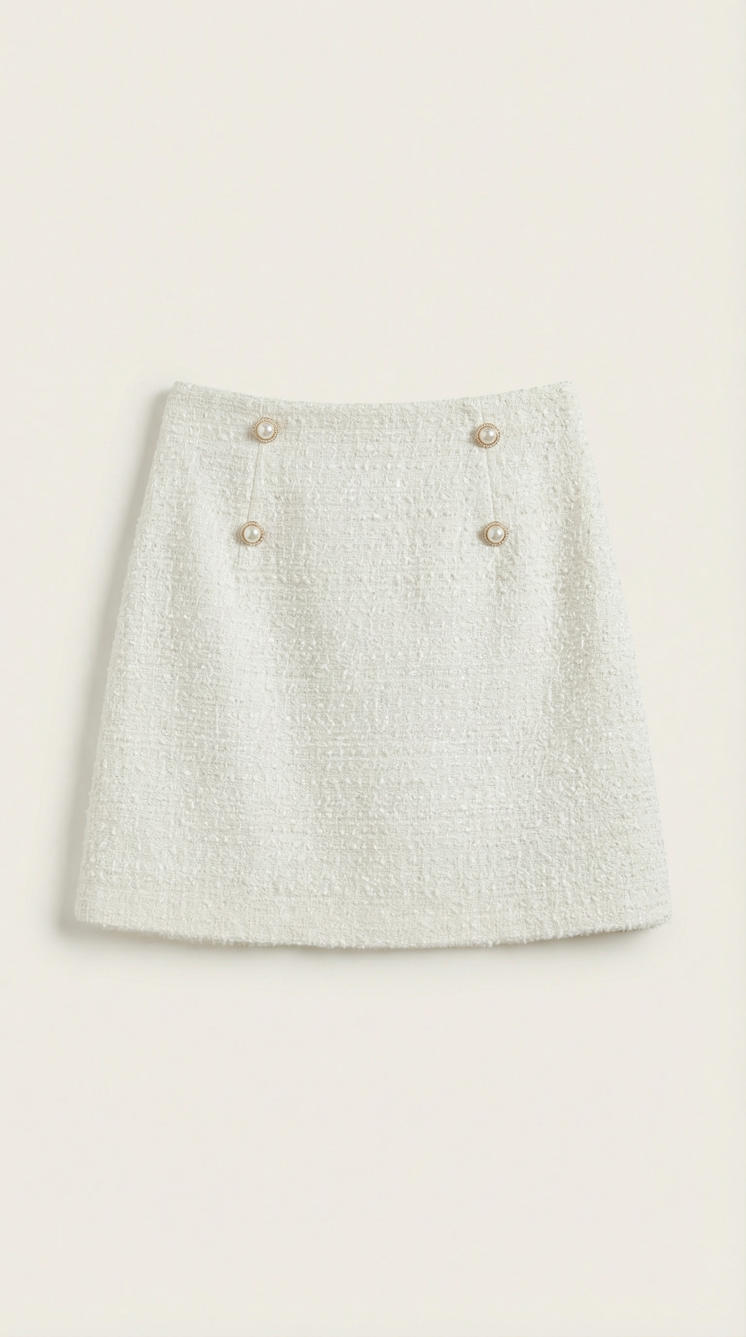 Isla | Falda Blanca Elegante