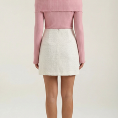 Isla | Falda Blanca Elegante