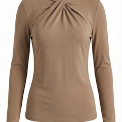 Jamie | Blusa con Cuello Alto y Lazo