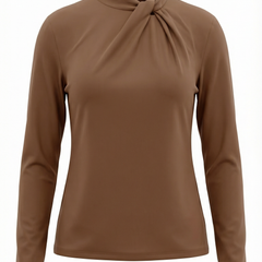Jamie | Blusa con Cuello Alto y Lazo