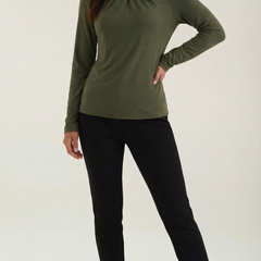 Jamie | Blusa con Cuello Alto y Lazo